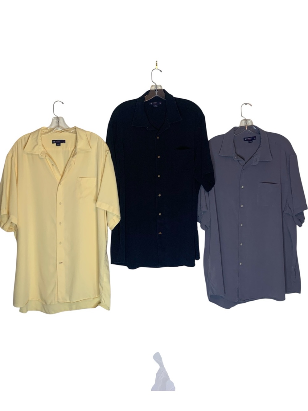 Cremieux Lot of 3 Solid Short-Sleeve Lyocell Button Up Sz 2X